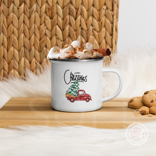 Retro Truck and Tree mug
