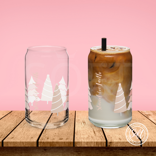 Blush Tree Can-shaped glass