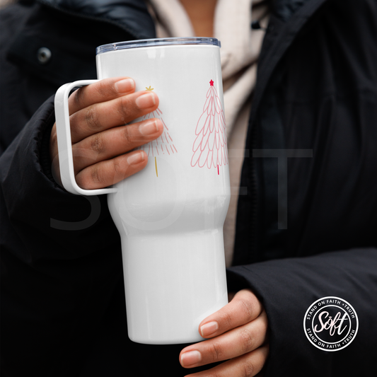 Pink Tree Travel Mug