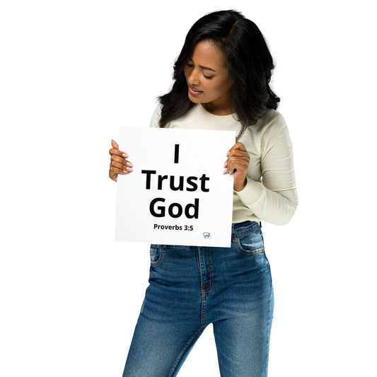 I trust God Poster