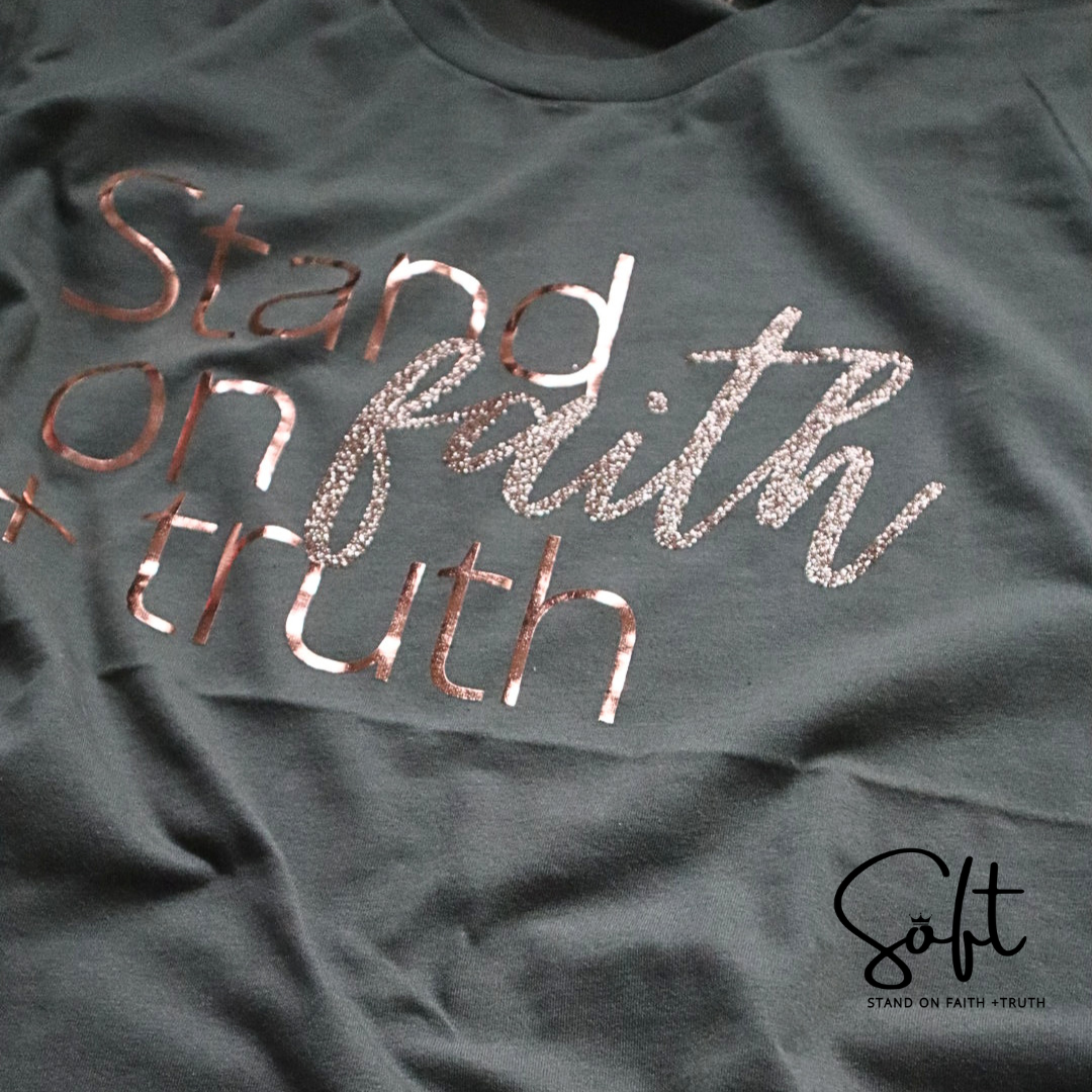 Stand on Faith Metallic T-shirt (unisex)