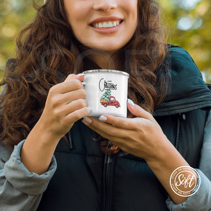 Retro Truck and Tree mug