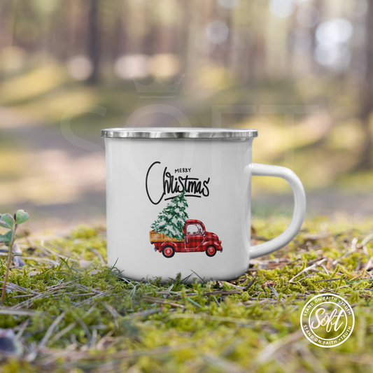 Retro Truck and Tree mug