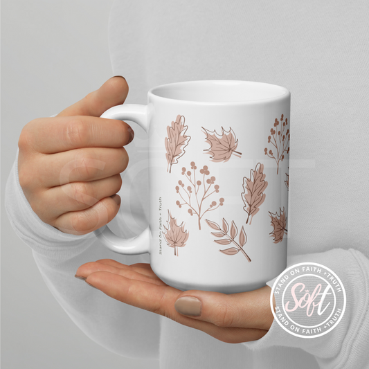 Mauve Leaves Mug