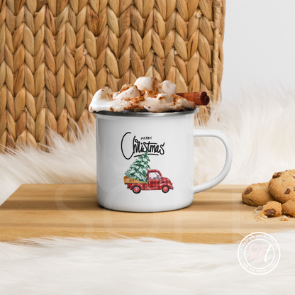 Retro Truck and Tree mug