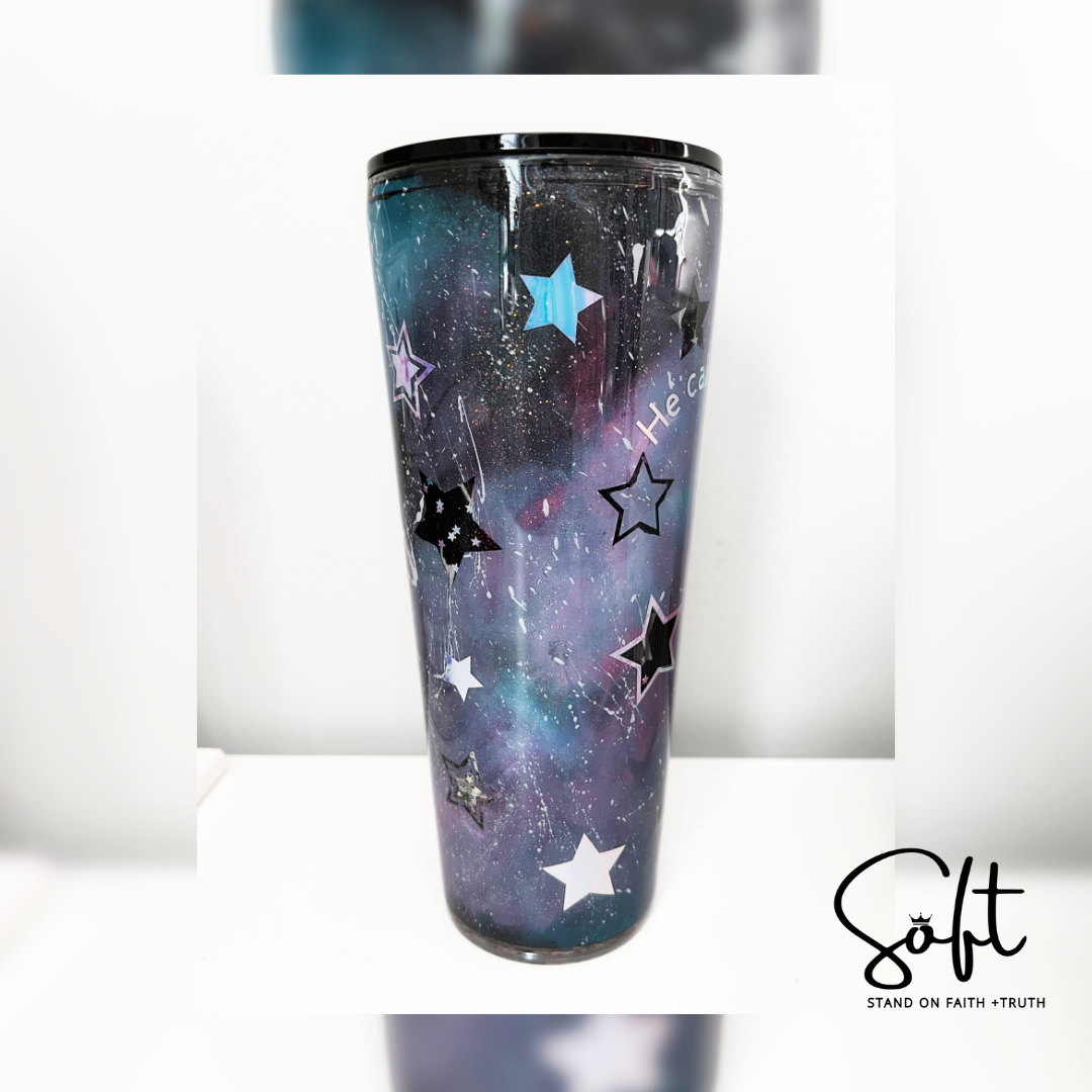 Galaxy Snow Globe 22 0z Tumbler