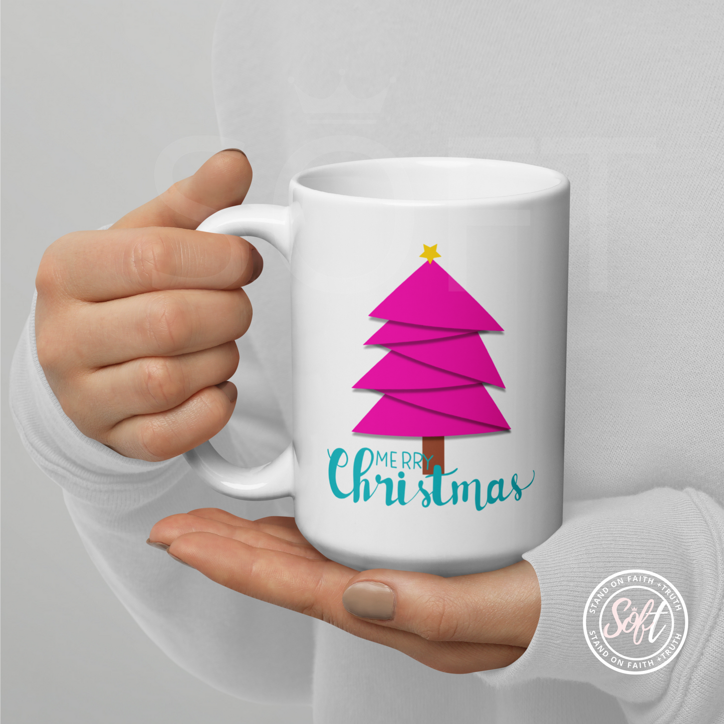 Hot Pink Tree mug