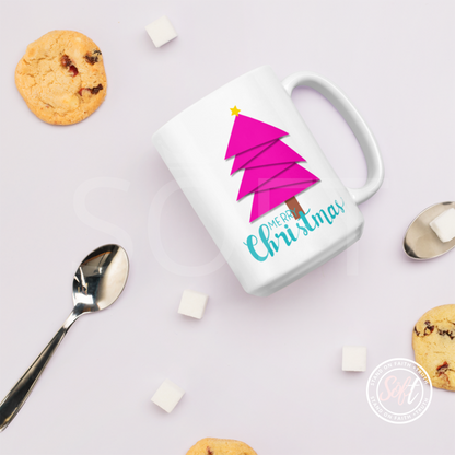 Hot Pink Tree mug