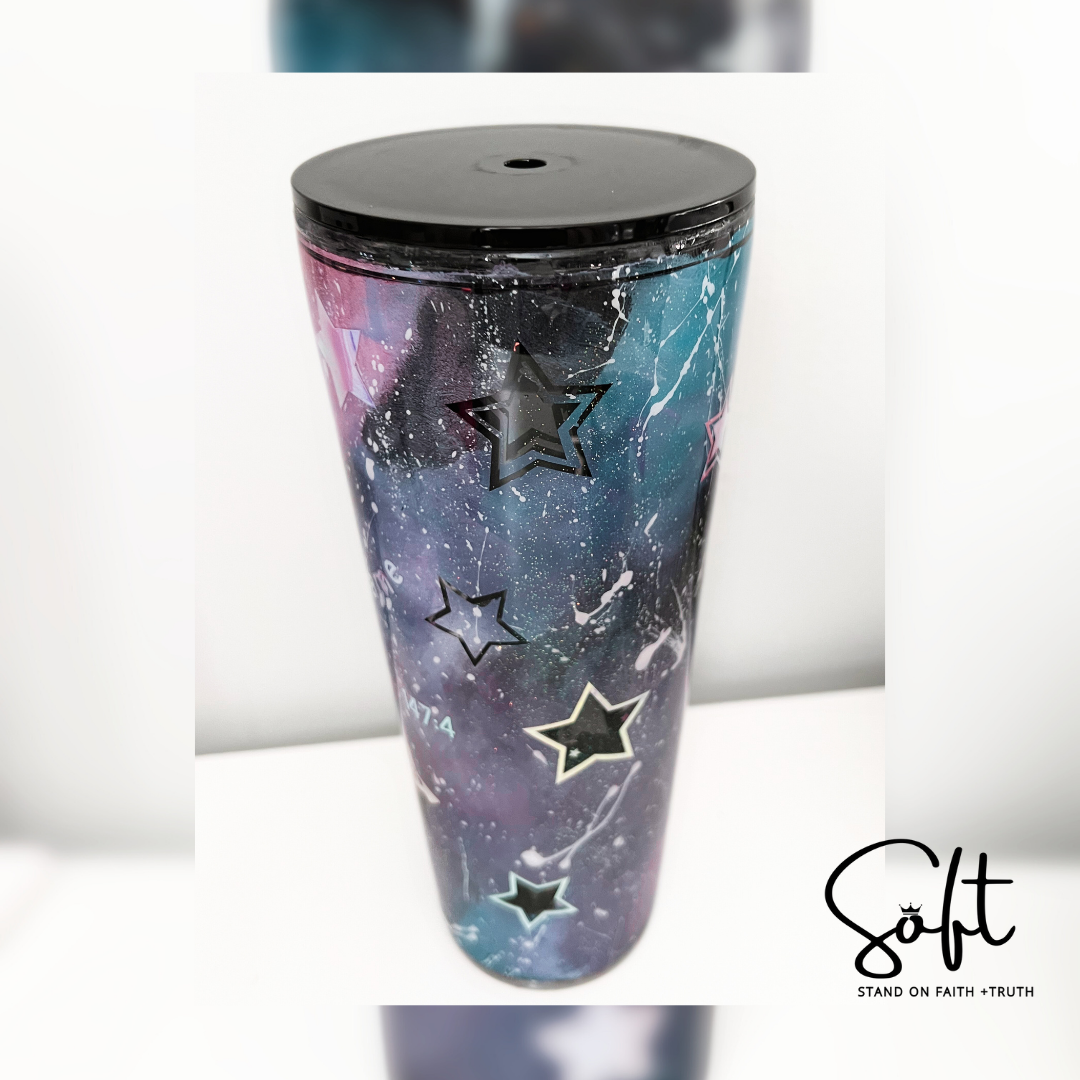 Galaxy Snow Globe 22 0z Tumbler