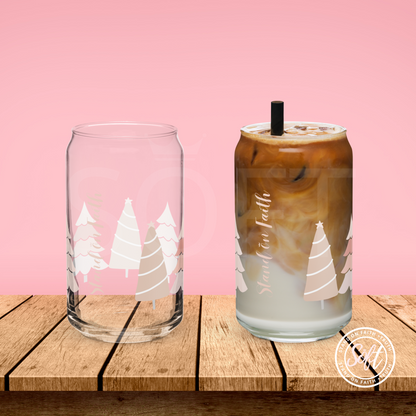 Blush Tree Can-shaped glass