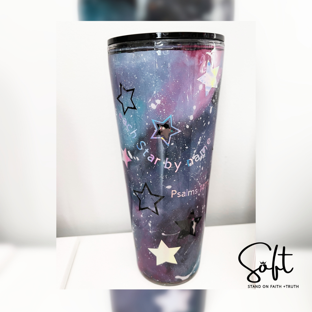 Galaxy Snow Globe 22 0z Tumbler