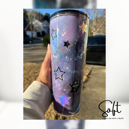 Galaxy Snow Globe 22 0z Tumbler