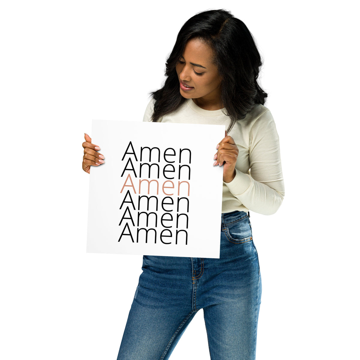 Amen Rajar Amen Poster – Stand on Faith + Truth