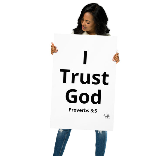 I trust God Poster