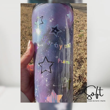 Galaxy Snow Globe 22 0z Tumbler