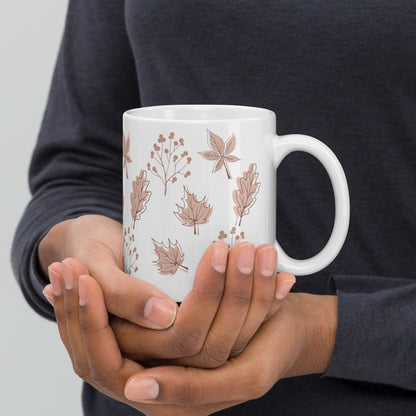 Mauve Leaves Mug